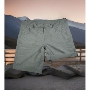 The North Face Hiking Shorts Womens Size 12 Convertible Roll Up‎ Zip Pocket Gray